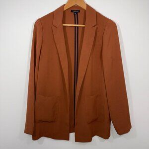 Topshop Chuck On Blazer Brown Size US 4
